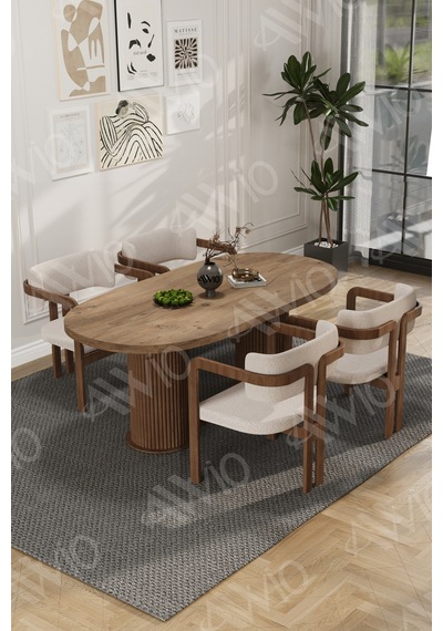 Avvio Brown Serisi Bohem Ayak 4'lü Tokyo Metal Demonte Sandalye 80x140 Masa Sandalye Takımı Akça Masa Sandalye Kahve Kumaş Krem Avvio Brown Serisi Bohem Ayak 4'lü Tokyo Metal Demonte Sandalye 80x140 Masa Sandalye Takımı Akça Masa Sandalye Kahve Kumaş Krem