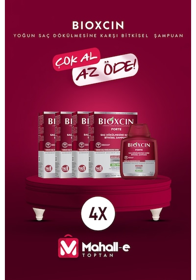 Forte Şampuan 300 Ml Yoğun Dökülme Karşıtı Bitkisel Şampuan 4'lü
