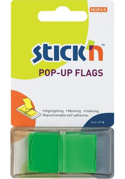 Stick N Yapışkanlı İşaret Bandı Yeşil 26011