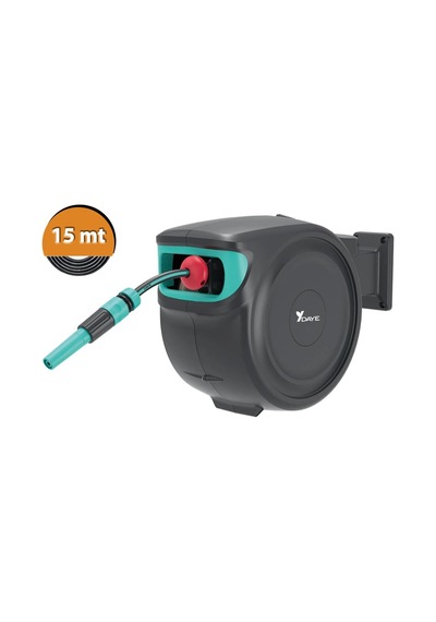 Daye Dy6687w15 Otomatik Sarımlı Bahçe Sulama Hortum Tamburu 15mt