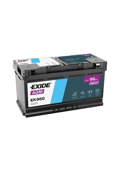 Exide Ek960 12v 96ah 850a Start Stop Agm Akü Üretim Tarihi:2025
