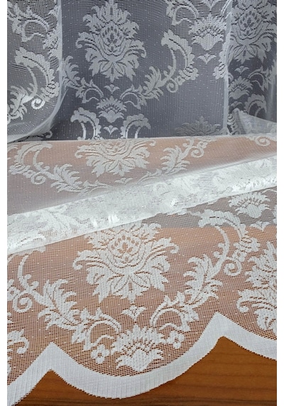 Evdepo Home Damask Kullanıma Hazır Tül Perde (546640431)