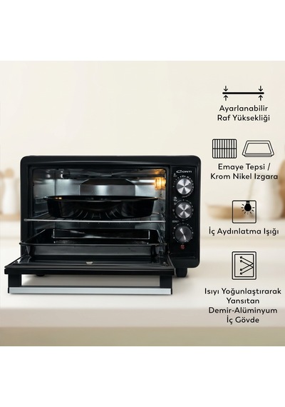 Conti CMF-501 Bakeon 42 L Fırın Siyah