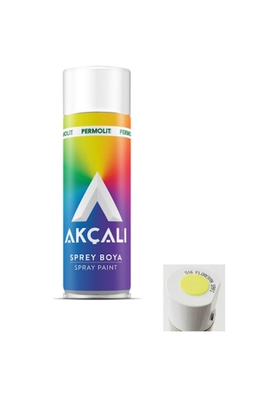 Akçalı Sprey Boya 400 ML Florosan Sarı
