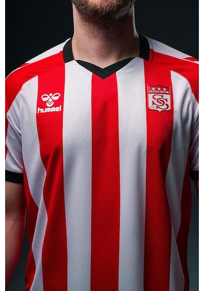 Hummel Sivasspor Efsane Çubuklu Forma 25/26 Kırmızı