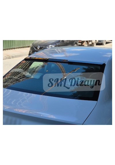 Audi A3 8v Sedan Uyumlu Cam Üstü Tavan Spoileri - Parlak Siyah Piano Black Plastik 2013-2020