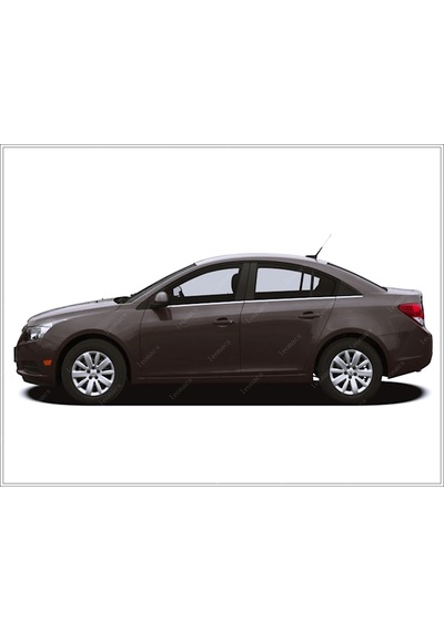Chevrolet Cruze Sedan Krom Cam Çıtası 6 Prç. 2009 Üzeri P. Çelik