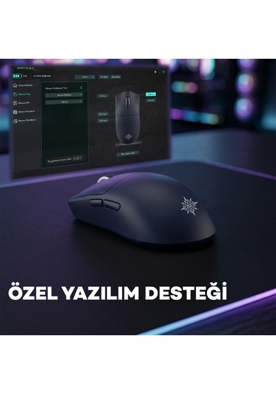 Inca Img-325mx 24k Dpı Paw3311 Sensörlü 1000hz Kablolu Kablosuz Bluetooth Gaming Mouse