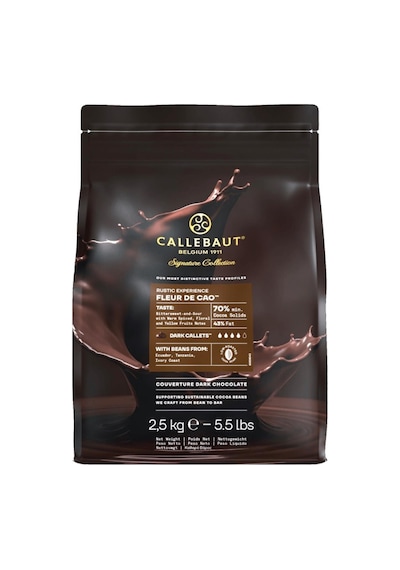 Callebaut Signature Collection Rustic Fleur De Cao Bitter Çikolata 2,5 Kg