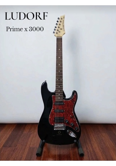 Ludorf Prime X3000 Elektro Gitar Profesyonel Seviye Siyah