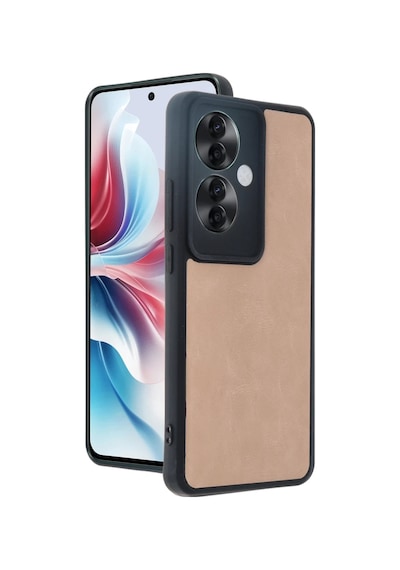 Oppo Reno 11f Kılıf Aras Deri Kapak - Pudra 0.2M-Çok Renkli