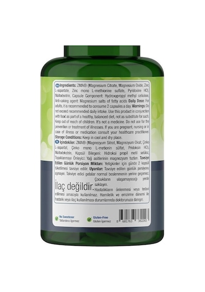 Natures Supreme Zma 60 Kapsül Aromasiz