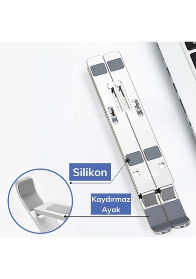 Ayarlanabilir Dizüstü Destek Tabanı Tamamen Katlanabilir Taşınabilir Laptop Yükseltici 5399