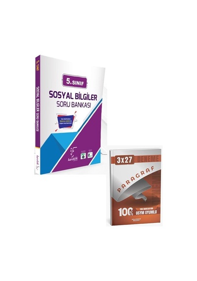 Karekök 2027 5. Sınıf Sosyal Bilgiler Soru Bankası+anla Kazan Paragraf Deneme