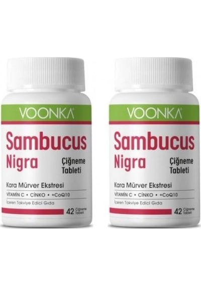 Voonka Sambucus Nigra Çiğneme Tableti 42 Adet X 2 Adet