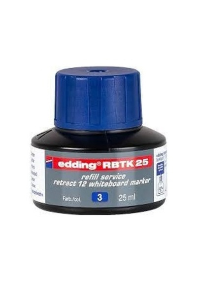 Edding RBTK25-03 Retract Yedek Mürekkep 25 ml Mavi