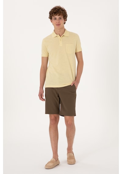 U.s. Polo Assn. Erkek Vizon Şort / Bermuda 50300420-vr052 Vizon