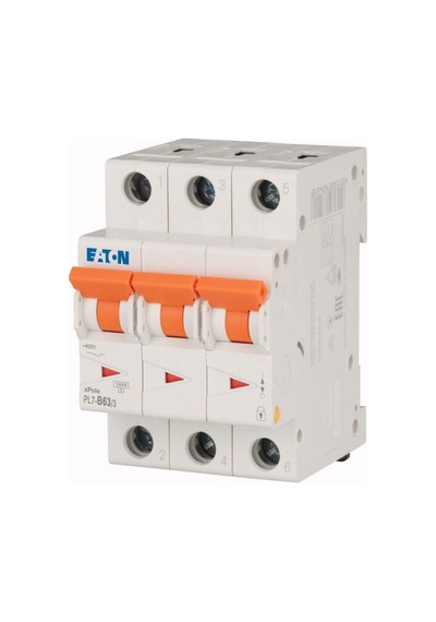 Eaton Pl7-b63/3 Minyatür Devre Kesici - 10ka - B Eğrisi - 3x63a