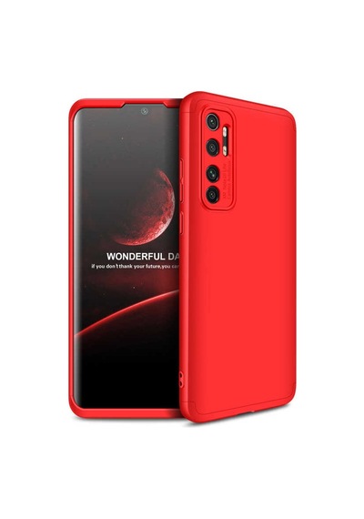 Xiaomi Mi Note 10 Lite Kılıf 360 Tam Koruma Ön Ve Arka Sert Mika Kapak Ays Gkk Kapak