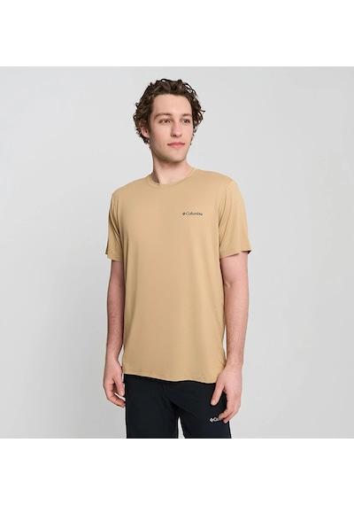 Columbia Tech Trail Utility Erkek Kısa Kollu Tişört-7857 Kahverengi