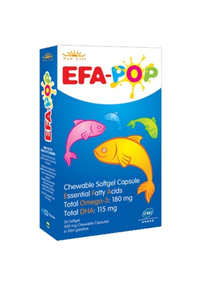 New Life Newlife Efa Pop 30 Kapsül Çiğnenebilir Balık Yağı