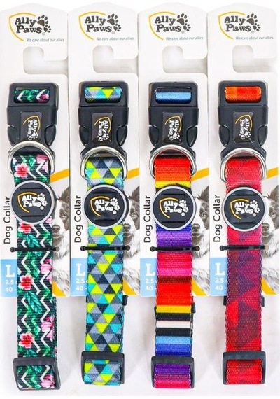 Ally Paws L Köpek Boyun Tasması Boyun 40 - 60 Cm Çok Renkli