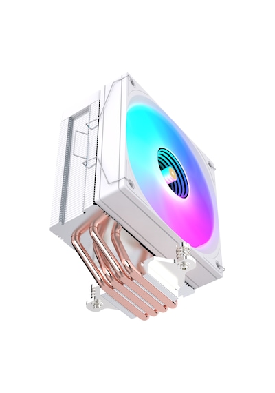 Ng Frost 400w 205w Tdp Argb Fanlı Derece Göstergeli Performans Kule Tipi Cpu Soğutucu Beyaz
