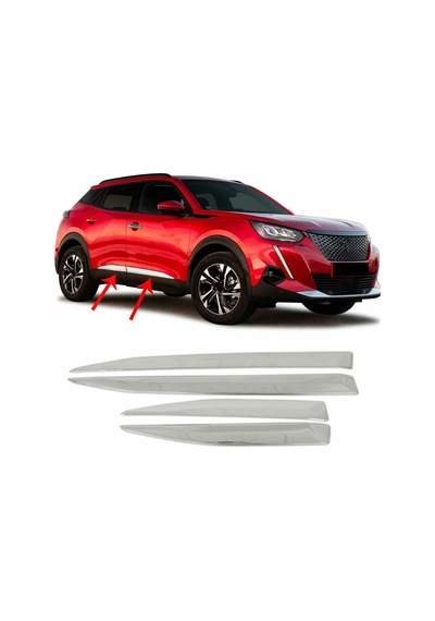 Peugeot 2008 Yan Kapı Çıtası Kromu Nikelajı 2020 Sonrası