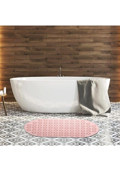 Dln Shop Massage Bath Math Banyo & Duş Kaydırmazı Pembe Renk Masajlı Model Banyo Paspas V-142 Pembe