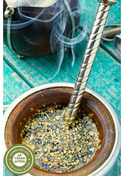 Yörem Afyon Yorgunluğa Paydos Diyenlere Doğal Mate Yaprağı, Yerba Mate Ilex Paraguariensis 85gr
