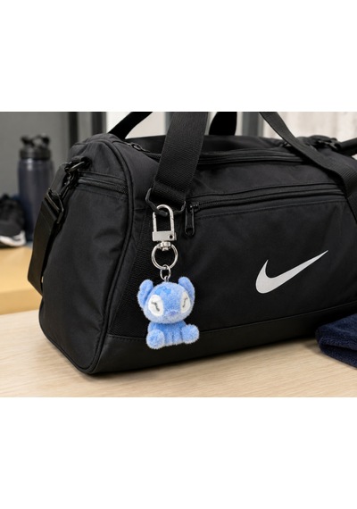 Azuri Sevimli Mavi Peluş Charm Anahtarlık Mini Figür Hediye Aksesuarı