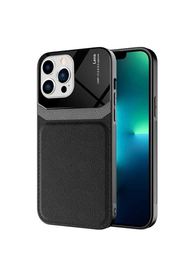 Apple Uyumlu iPhone 13 Pro Max Kılıf Zore Emiks Kapak Siyah