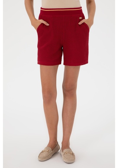 U.S. Polo Assn. Us. Polo Assn. Kadın Şort Bordo