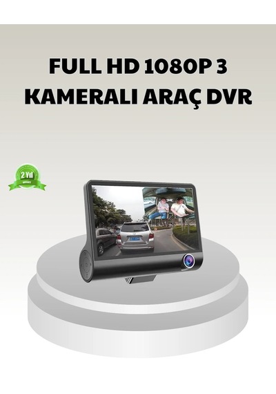 Araç Dvr Kamerası 3 Lü 170 Geniş Açılı Full Hd Ve Park Destekli 36681985