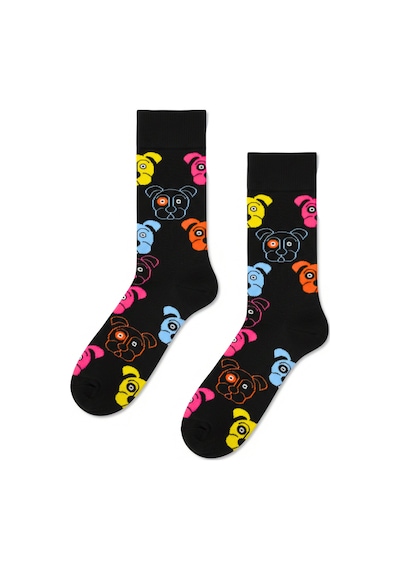 Carnaval Socks Köpekler Desenli Renkli Çorap Çok Renkli