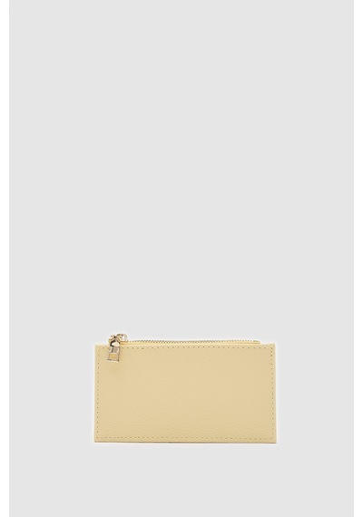 Shule Bags Linn Dokulu Kadın Kartlık Butter Yellow Açık Sarı
