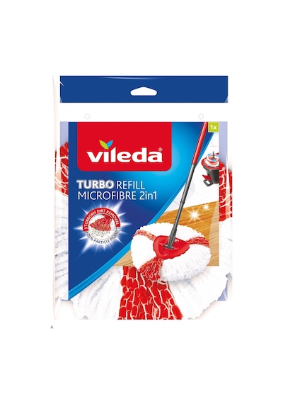 Vileda Easy Wring Turbo 2 in 1 Yedek Paspas Kırmızı
