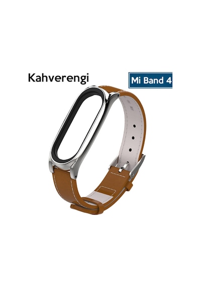 Mijobs Xiaomi Mi Band 5-4 Pu Deri Kayış Kordon (120113987)