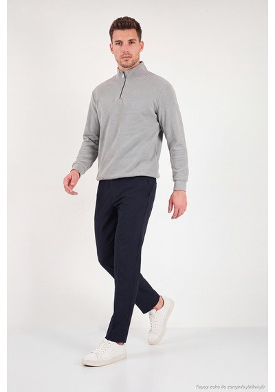 Buratti Normal Bel Regular Fit Düz Paça Pantolon Erkek Pantolon 6843702 Lacivert