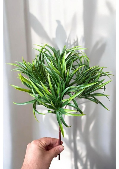 9 Kafalı 5 Dallı Yapay Sukulent Kaktüs Aloevera Demeti