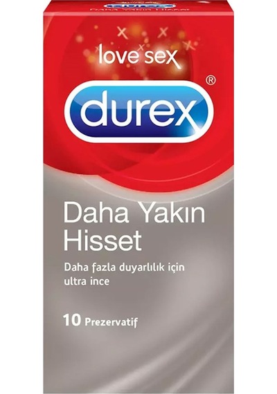 Durex Daha Yakın Hisset Prezervatif 10'lu