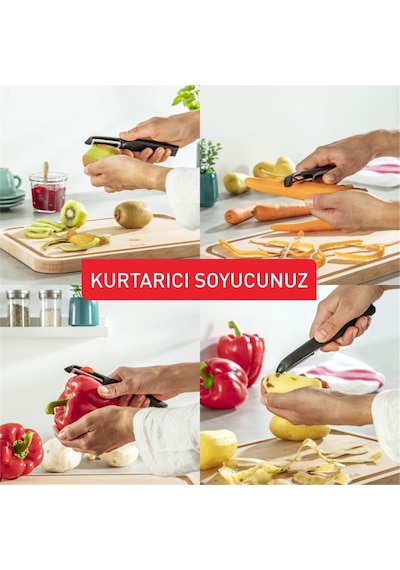 Colorfood Meyve Ve Sebze Soyacağı 17cm Siyah 001 Siyah