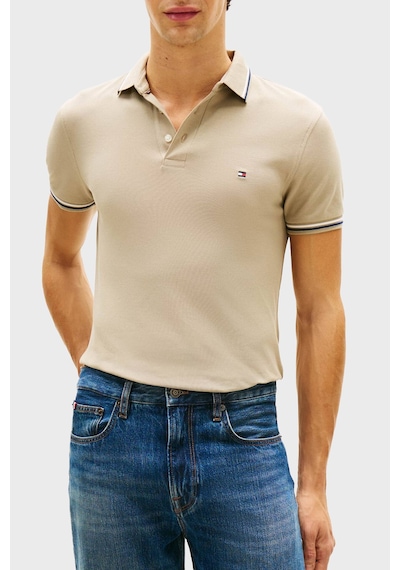 Tommy Hilfiger Erkek Polo Yaka T Shirt Mw0mw39993 Rbt Kum Kum