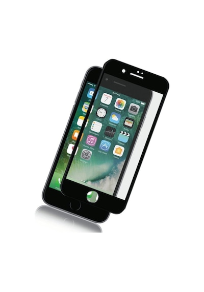 Apple Uyumlu   iPhone 7 Plus Siyah 5D Tam Kaplayan Ekran Koruyucu Cam