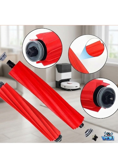 Roborock Q Revo Maxv , Qrevo Pro / S / Plus İçin lı Paket Mop Bezli Filtre Fırça Yedek Set