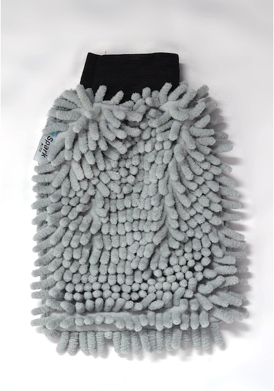 Spark 2'li Set Mikrofiber Büyük Boy Peluş Oto Kurulama Bezi Ve Şönil Temizlik Eldiveni