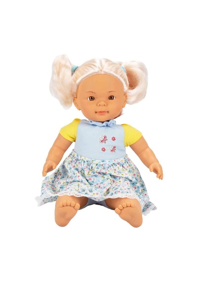 Hug Me Yumuşak Gövdeli Et Bebek 40 Cm Elbiseli Mavi
