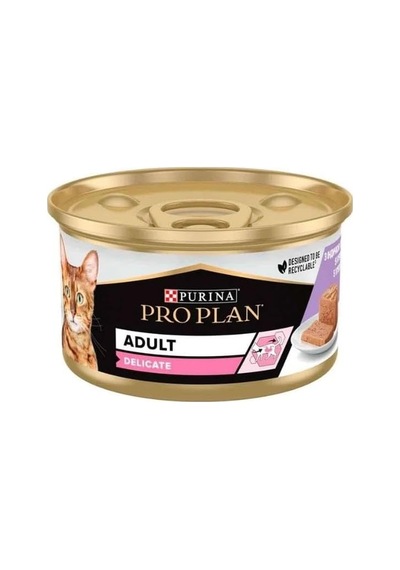 Delicate Kıyılmış Hindili Yaş Kedi Maması 85gr