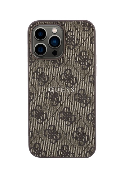 İphone 15 Pro Max Uyumlu Kılıf Guess Lisanslı M-safe Kabartmalı 4g Desenli Yazı Logolu Kapak Kahvere Kahverengi İphone 15 Pro Max Uyumlu Kılıf Guess Lisanslı M-safe Kabartmalı 4g Desenli Yazı Logolu Kapak Kahvere Kahverengi