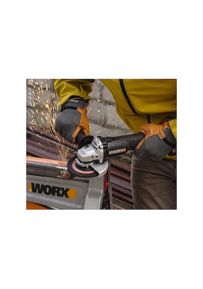 Worx Wx812.9c 20volt 2.0ah. 125mm Kömürsüz Profesyonel Tek Akülü Şarjlı Avuç Taşlama